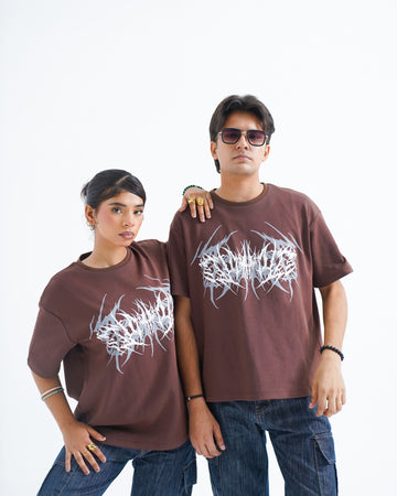 Phantom Brown Oversized Tee