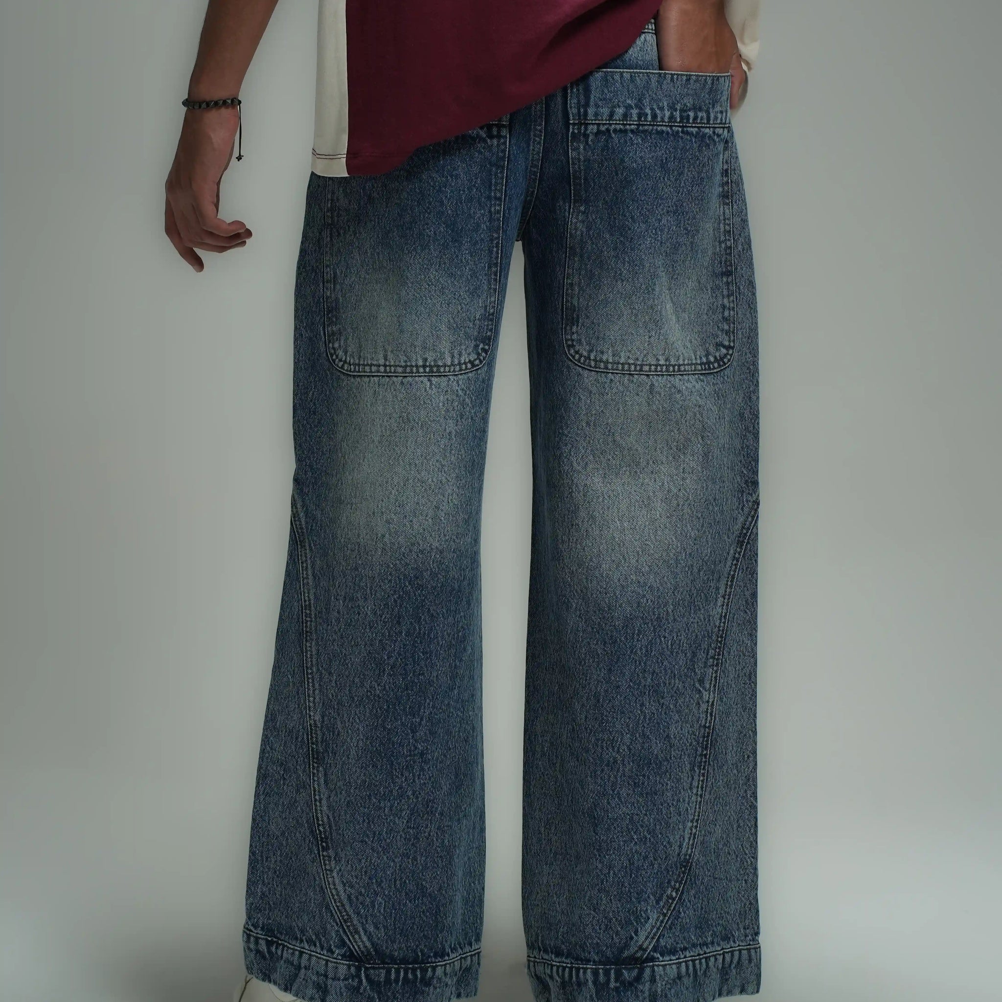 Denim Wide Leg Jeans