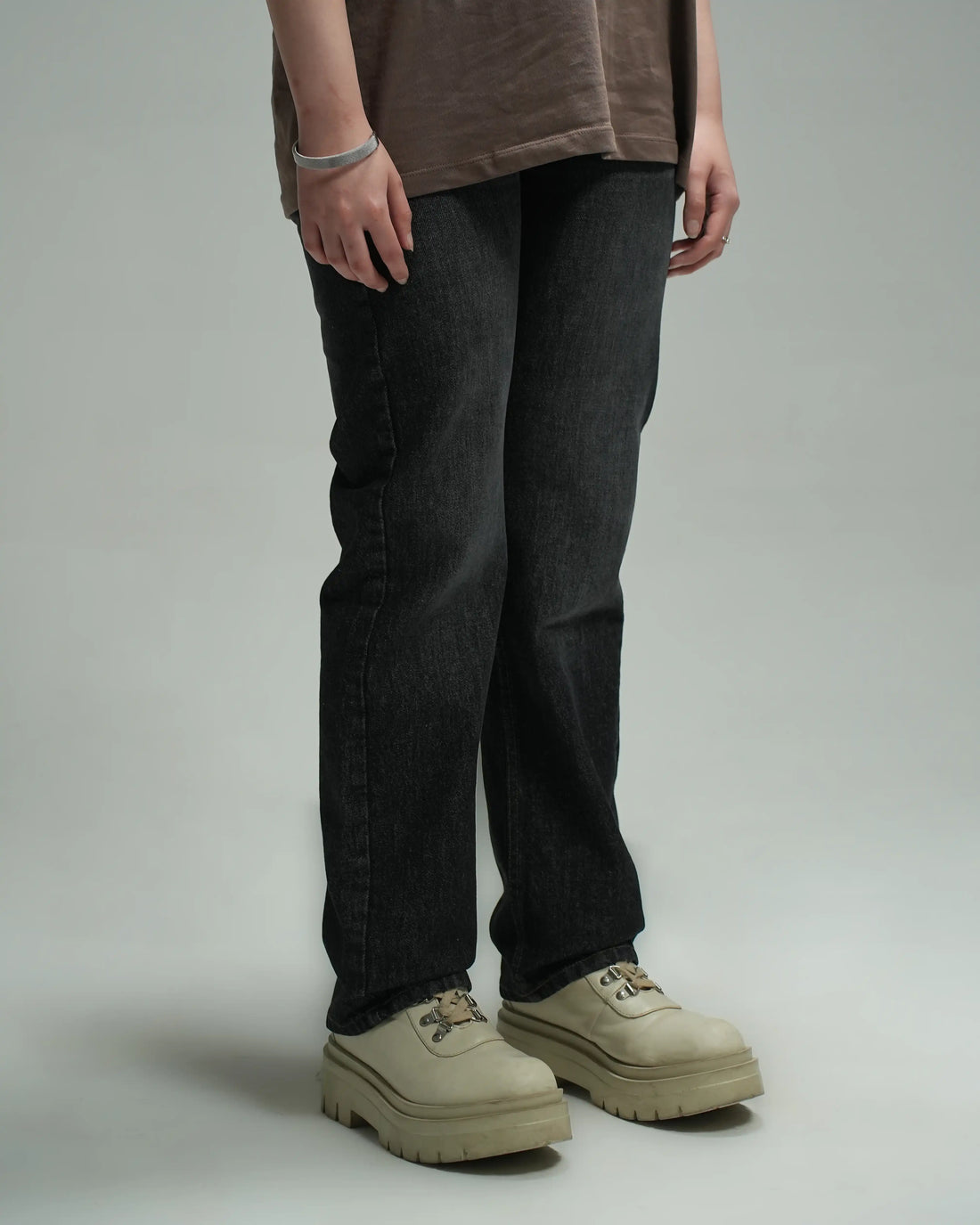 Denim Straight Jeans Grey