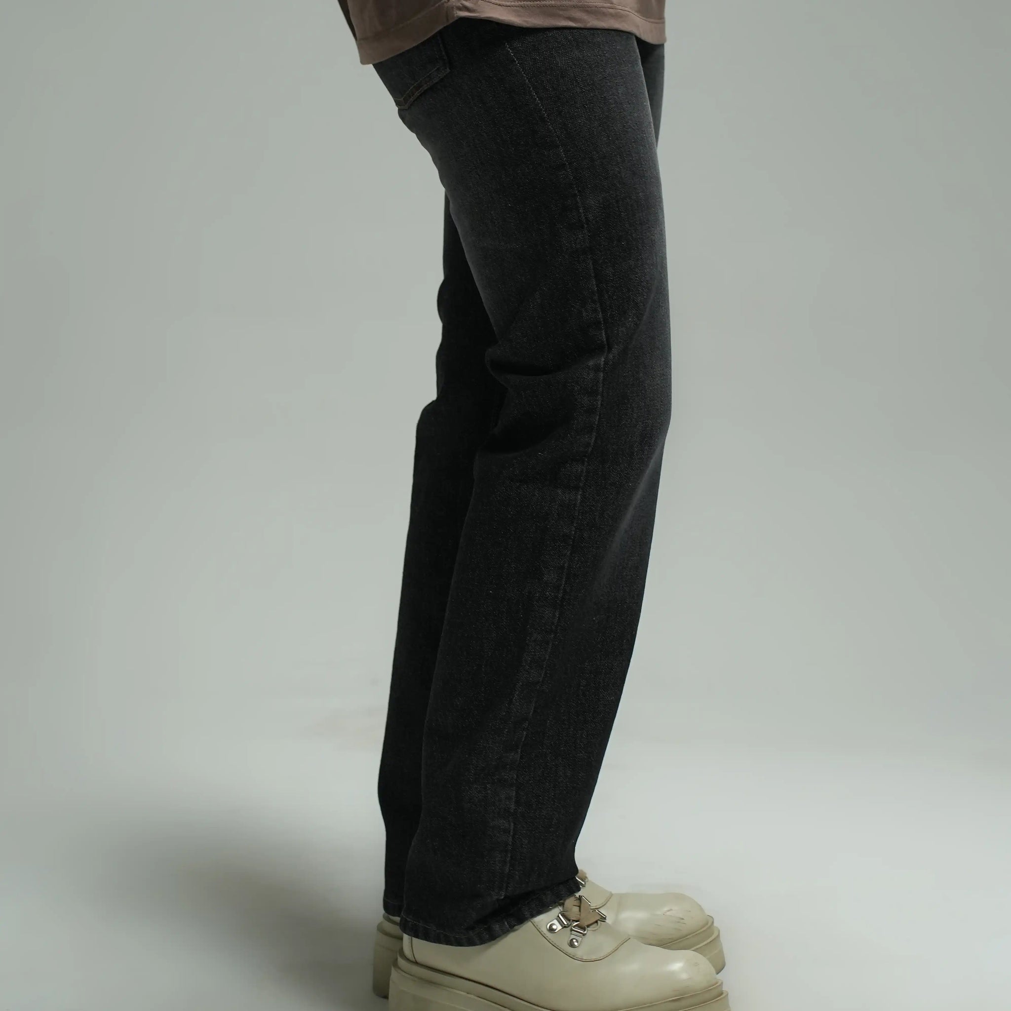 Denim Straight Jeans Grey