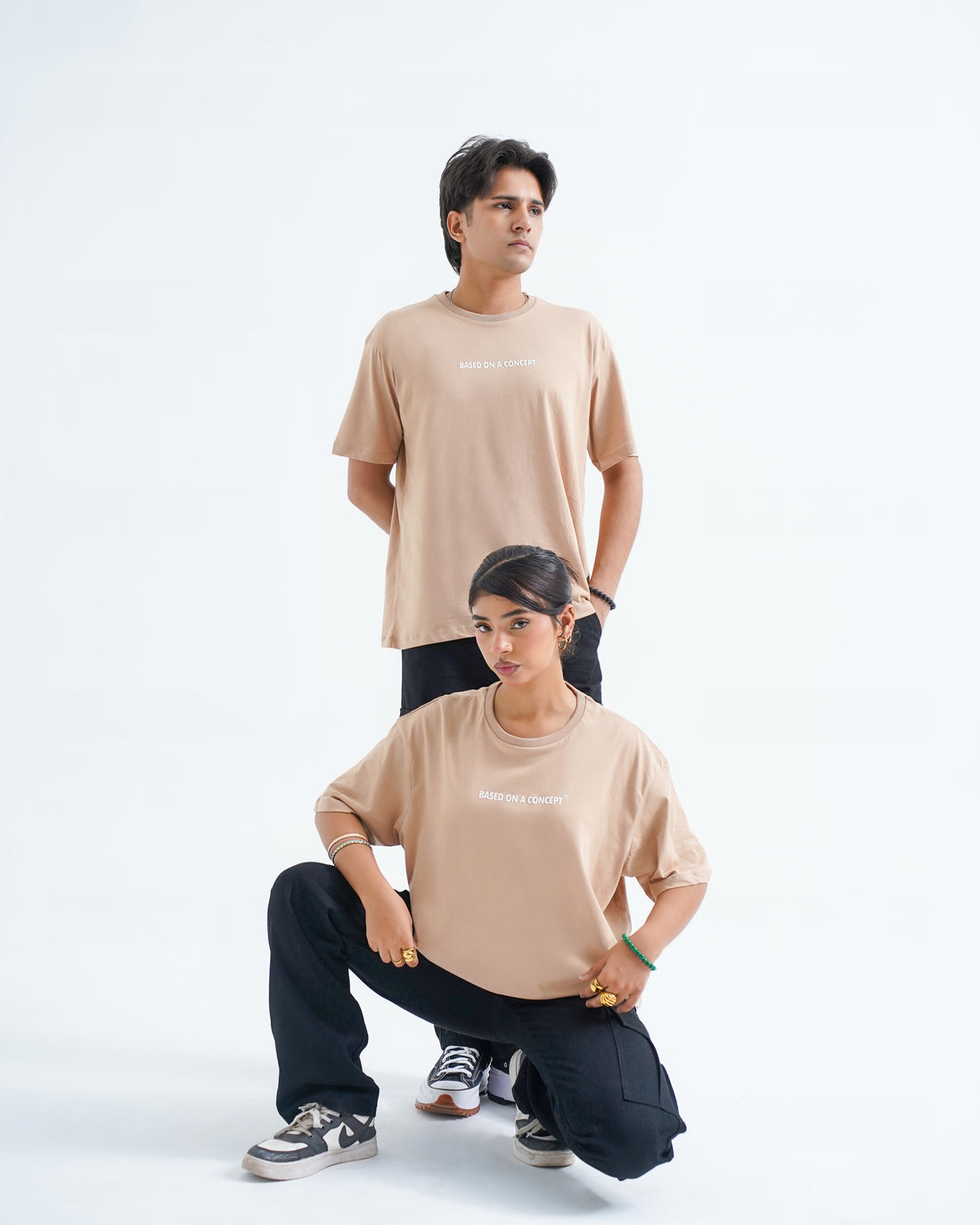 Beige Oversized Tee