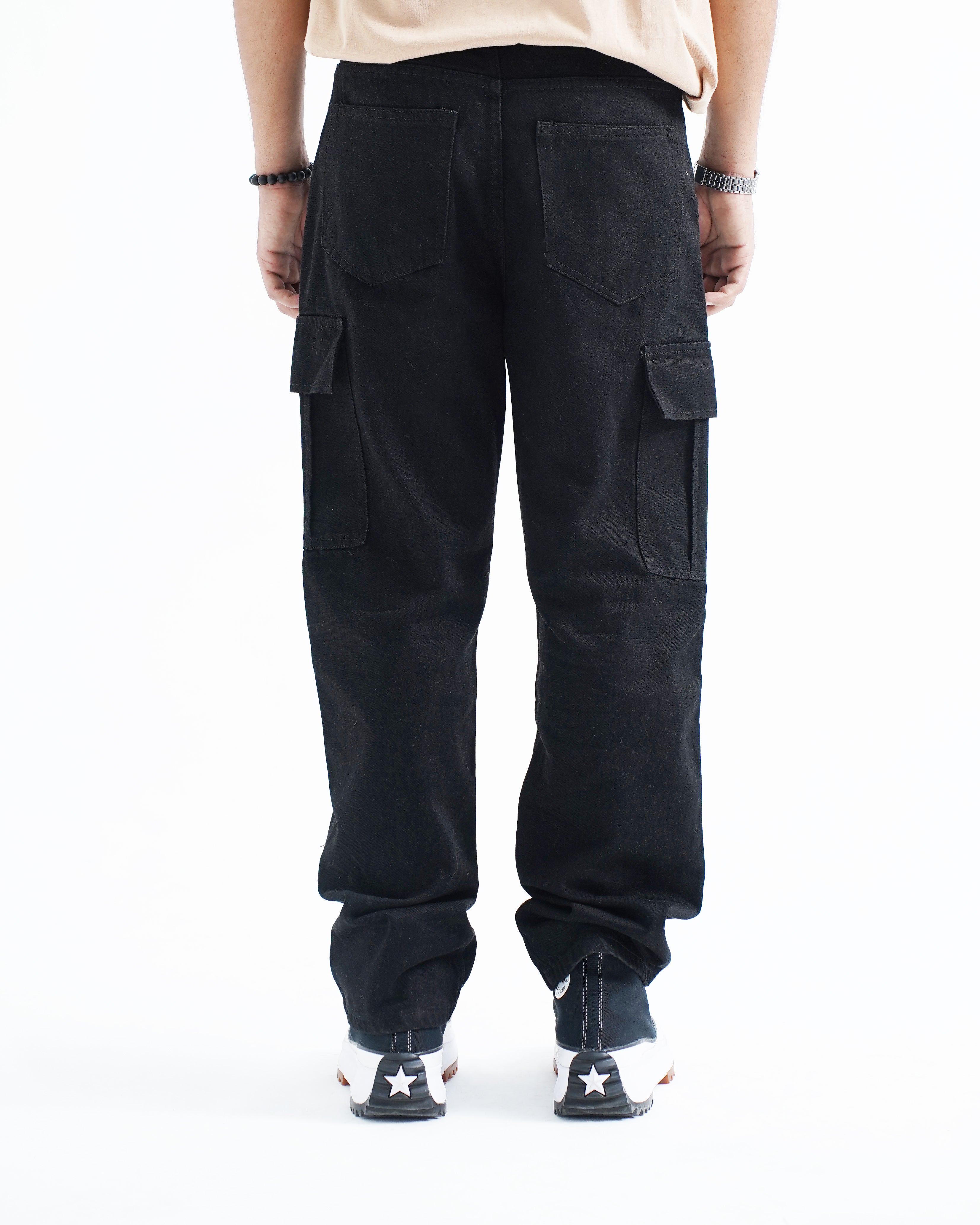 Black Denim Cargo – WAM WEAR