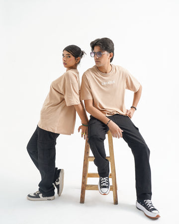 Beige Oversized Tee