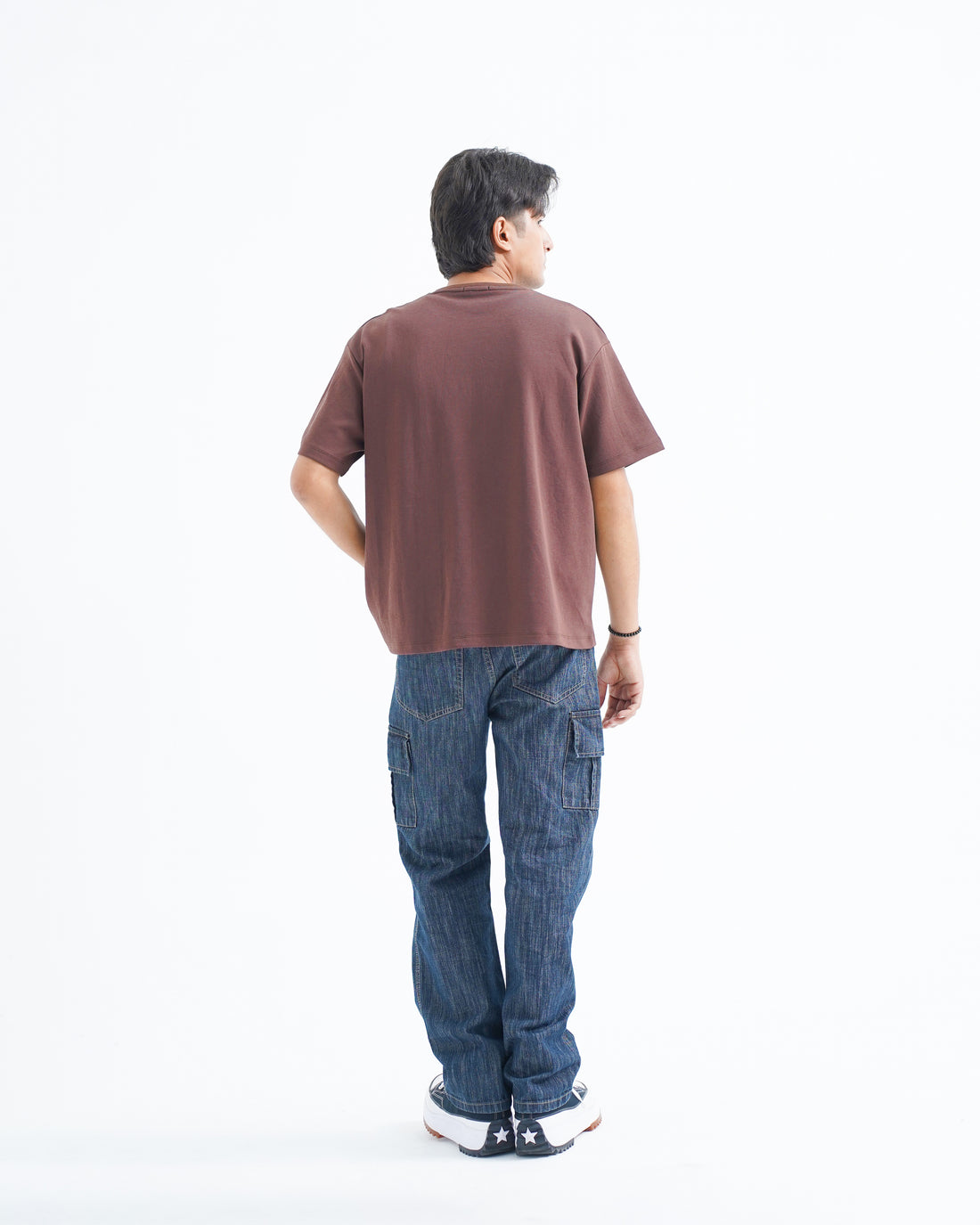 Phantom Brown Oversized Tee